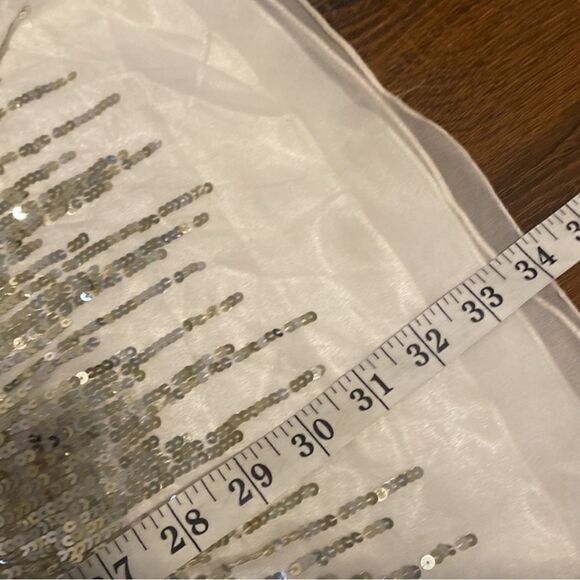 Sagaie Paris Women’s Vintage Sequined Silk Evening Mini Dress Size 4 ($400) - Picture 10 of 15